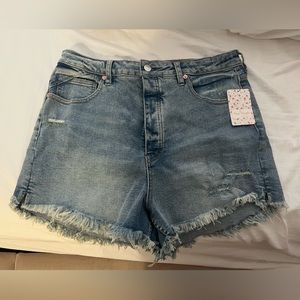 Free People CRVY Jean Shorts
